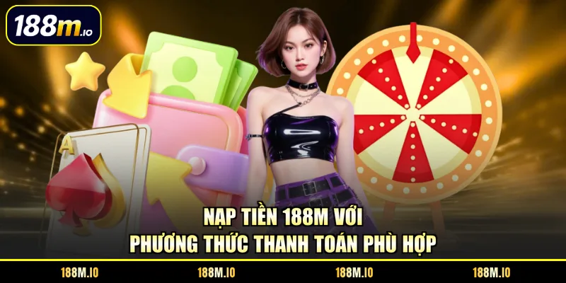 Nạp tiền 188M với phương thức thanh toán phù hợp
